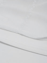 AND Women White Self Design Fit and Flare Dress