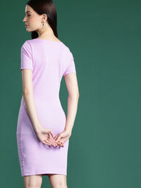 DressBerry Ribbed Bodycon Mini Dress