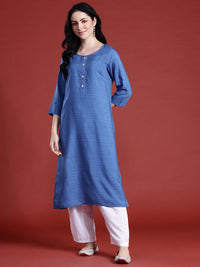 Anouk Striped A-Line Kurta