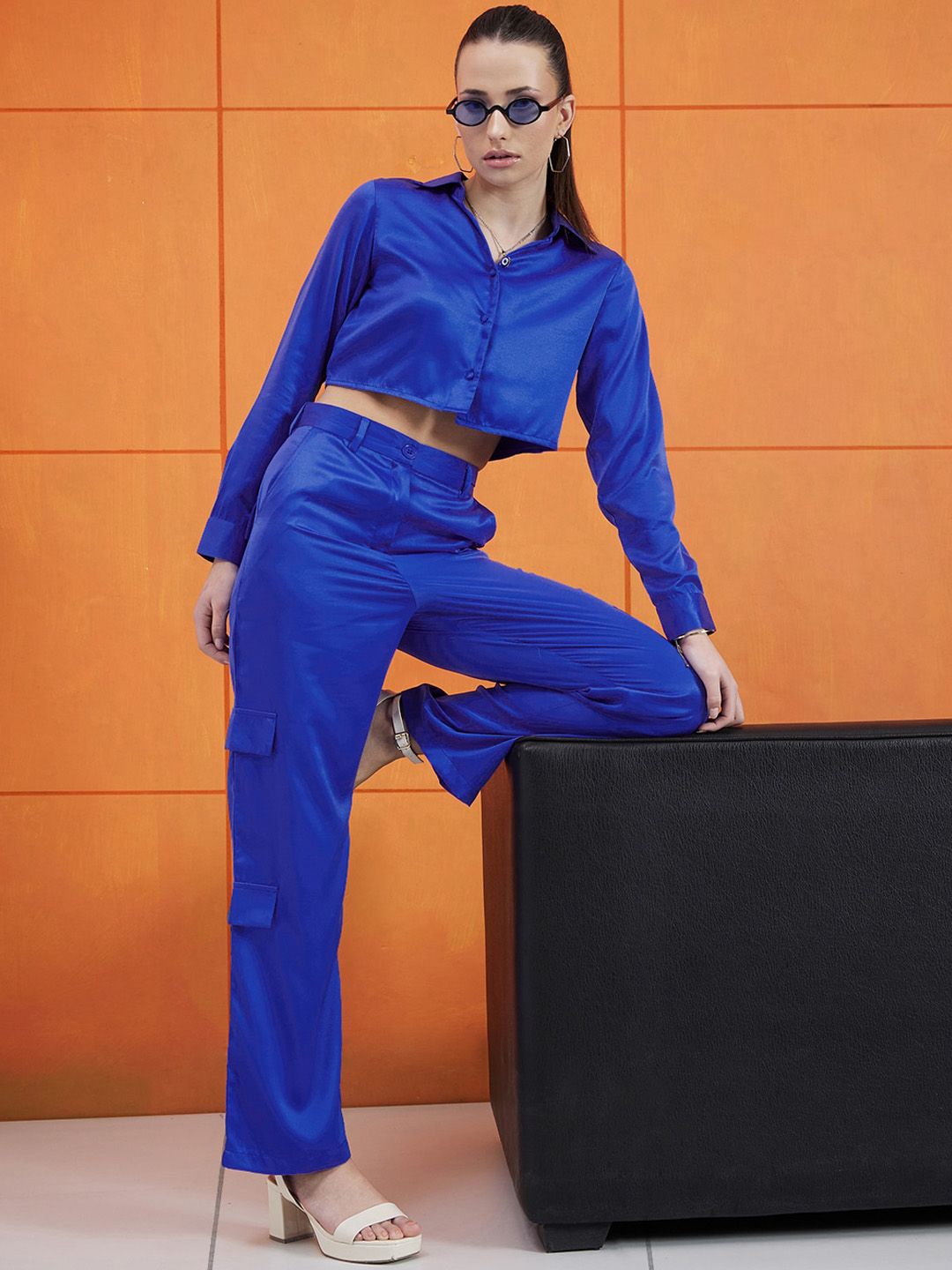 STREET 9 Women Relaxed Loose Fit High Rise Cargo Trousers