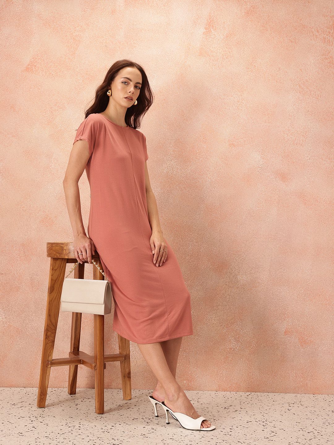 all about you T-shirt Midi Dress