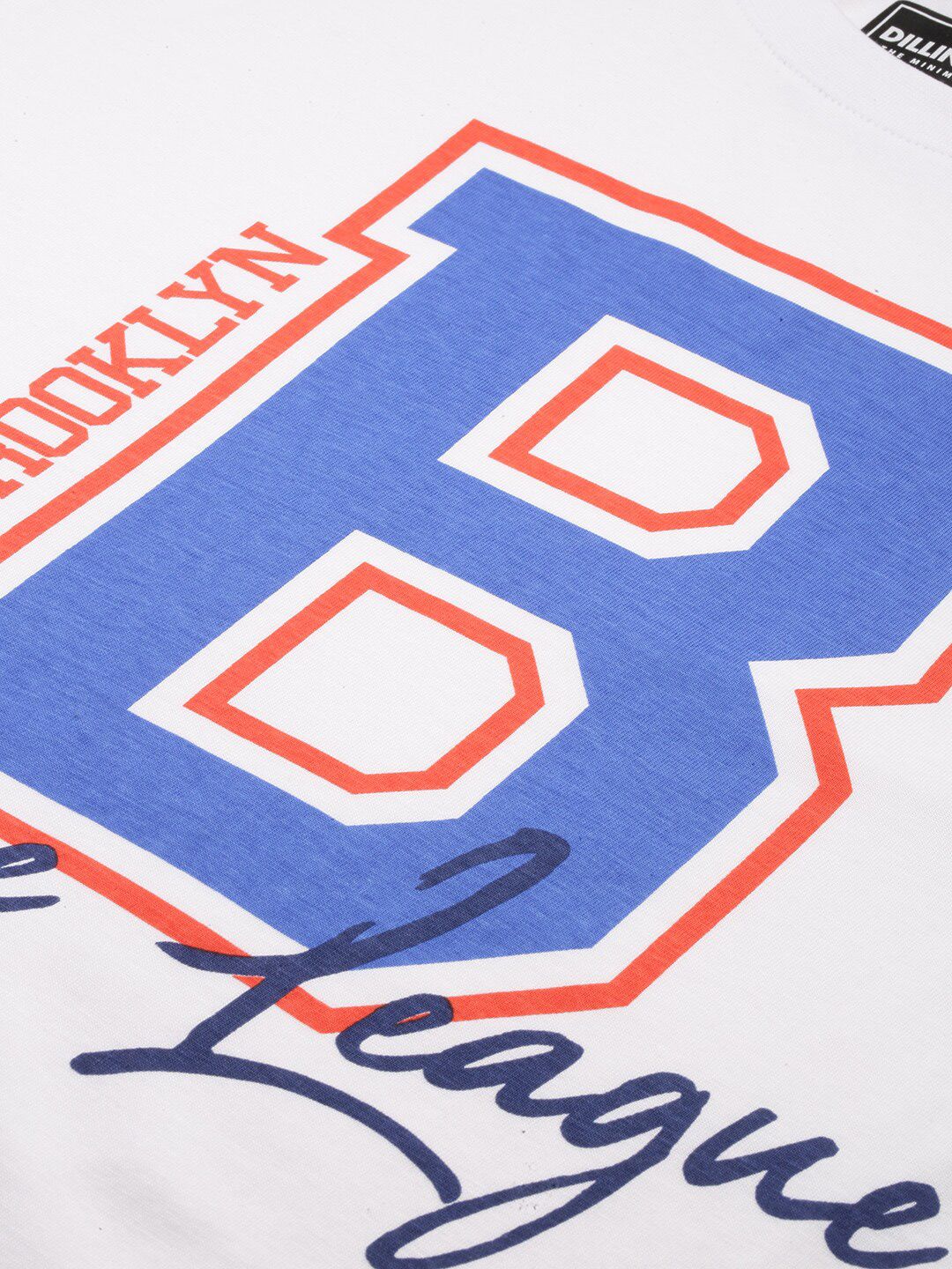 DILLINGER Typography Printed Round Neck Cotton Regular T-shirt