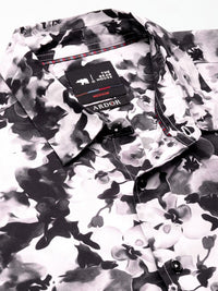 THE BEAR HOUSE Ardor Edition Slim Fit Floral Printed Opaque Casual Shirt