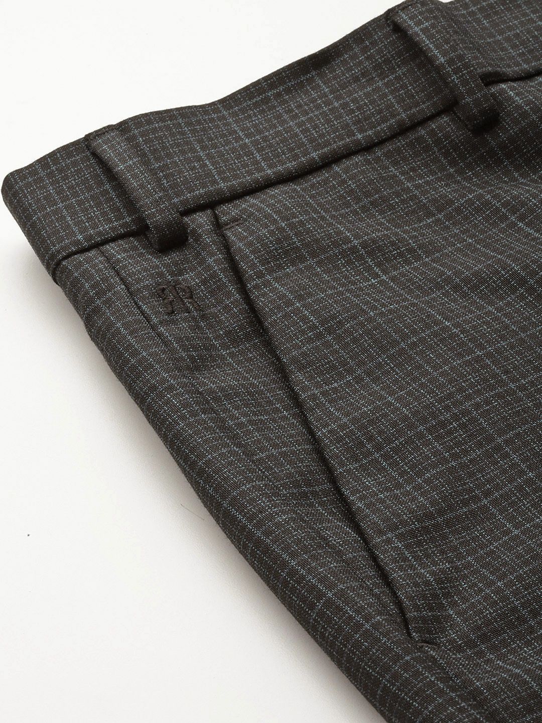 Raymond Men Checked Slim Fit Trousers