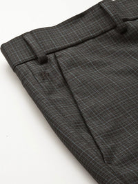 Raymond Men Checked Slim Fit Trousers