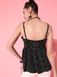 STREET 9 Stunning Black Abstract Top