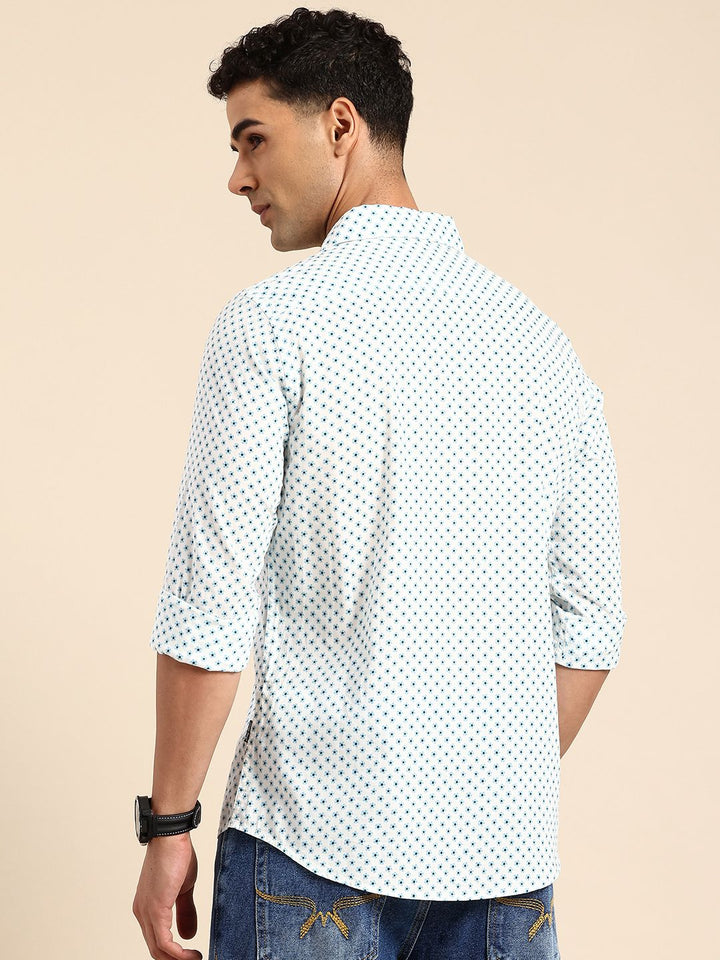 Being Human Pure Cotton Slim Fit Floral  Printed Casual Shirt