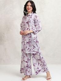 Vishudh Printed Shirt With Trousers Co-Ords