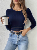 DressBerry Round Neck Fitted Crop Top