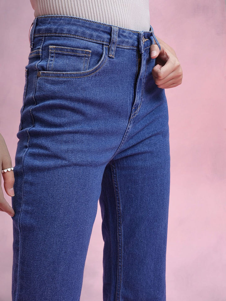 DressBerry Women High-Rise Stretchable Bootcut Jeans