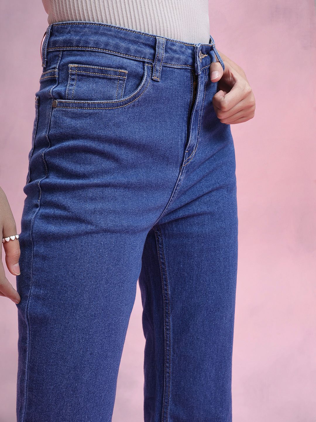 DressBerry Women High-Rise Stretchable Bootcut Jeans