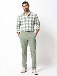 RARE RABBIT Men Ventura Slim Fit Gingham Checked Shirt