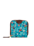 TEAL BY CHUMBAK Women Floral Printed Canvas Zip Around Wallet