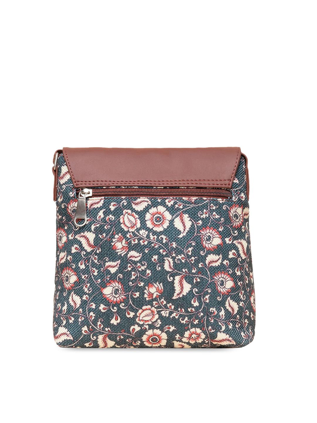 ZOUK Floral Printed Structured Sling Bag