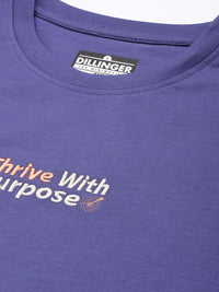 DILLINGER Typography Embroidered Pure Cotton T-shirt