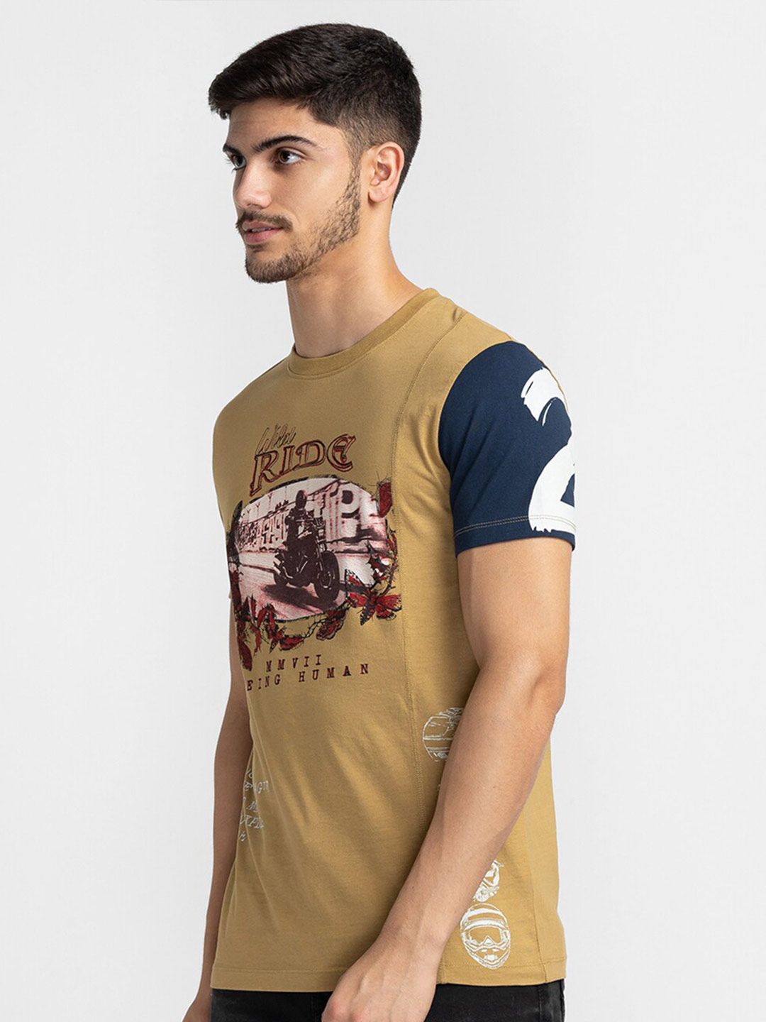 Being Human Graphic Printed Cotton T-shirt