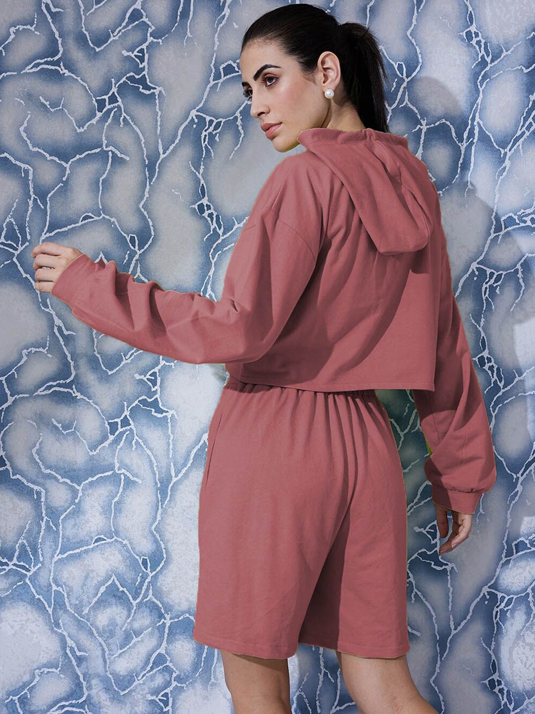 Athena Graphic Printed Sweatshirt With Short Co-Ords