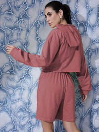 Athena Graphic Printed Sweatshirt With Short Co-Ords