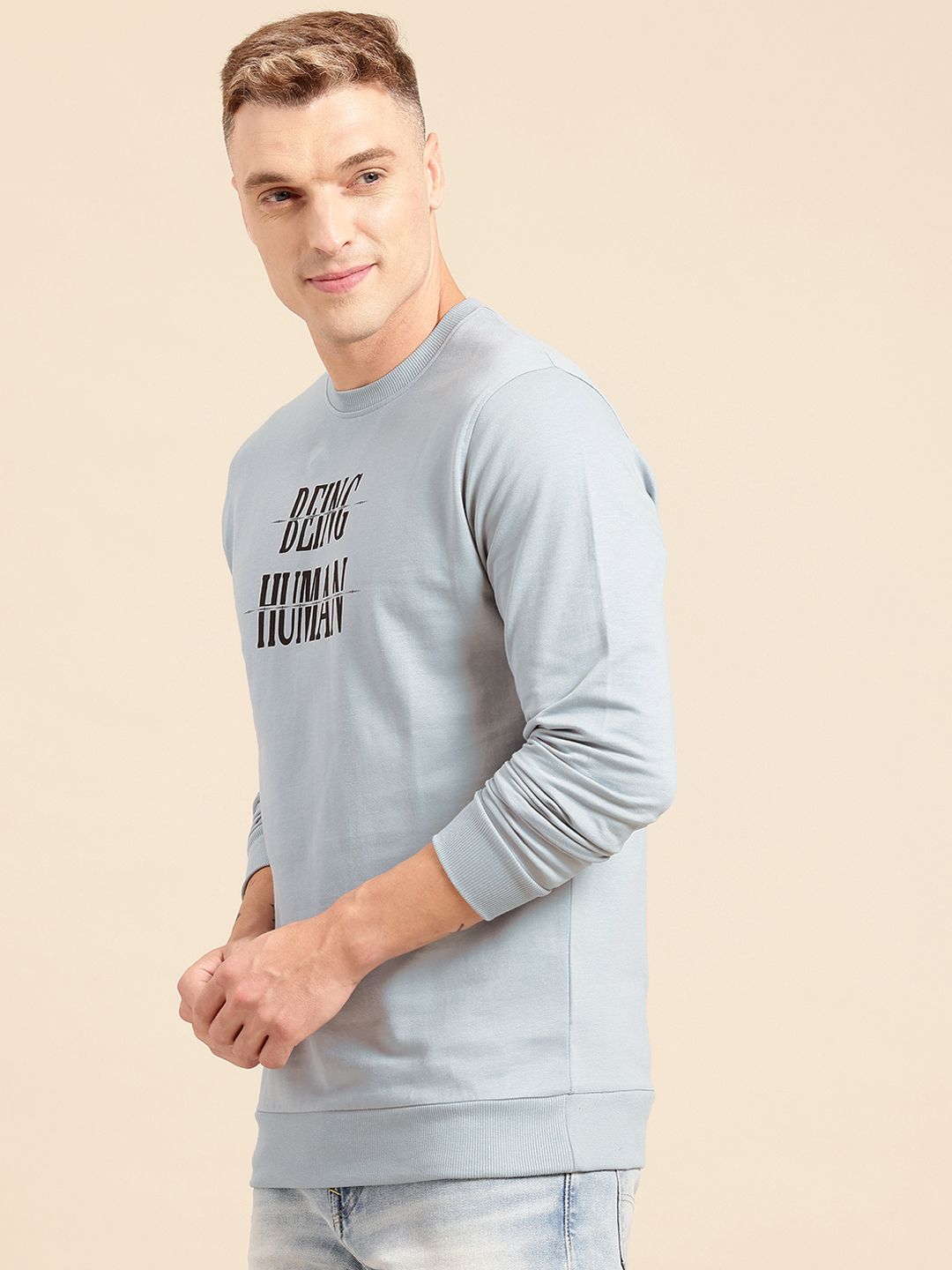 Being Human Men Pure Cotton Sweatshirt