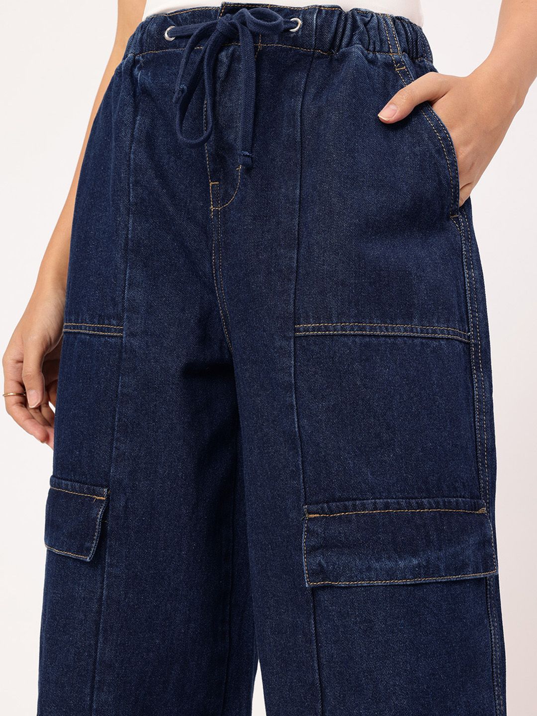 DressBerry Women Midnight Blues Flared Jeans