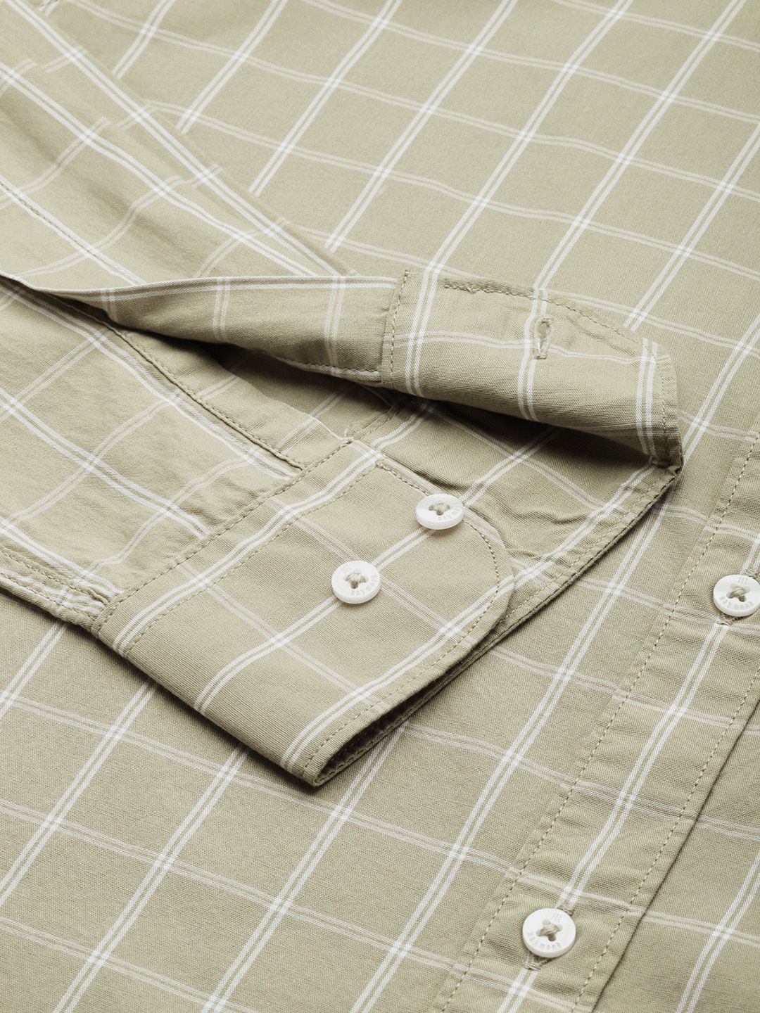 Raymond Pure Cotton Slim Fit Checked Casual Shirt