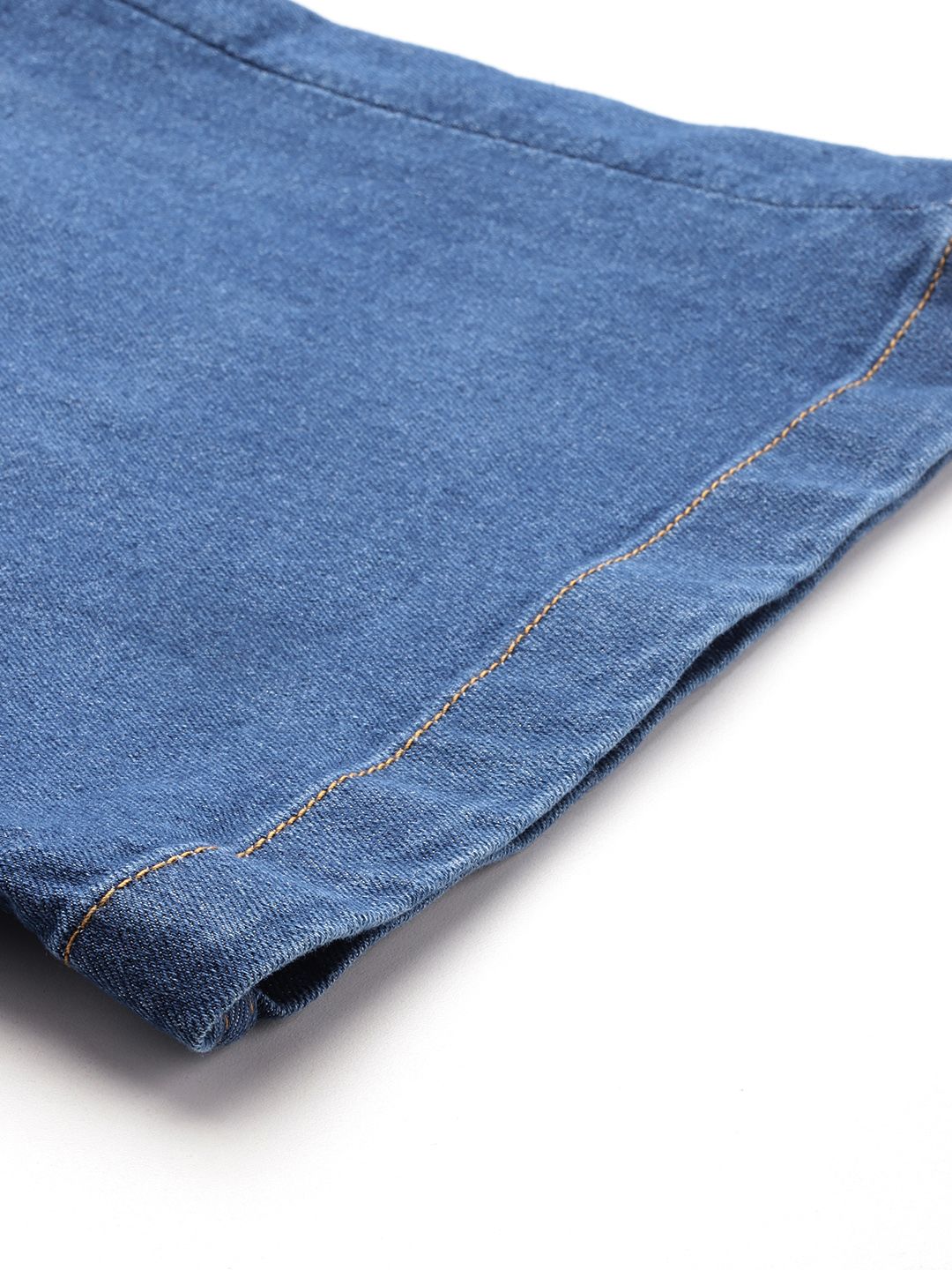 all about you Women Wide Leg Light Fade Stretchable Pleated Cropped Jeans