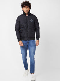 SPYKAR Stand Collar Slim Fit Puffer Jacket