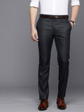 Raymond Men Textured Slim Fit Formal Trousers