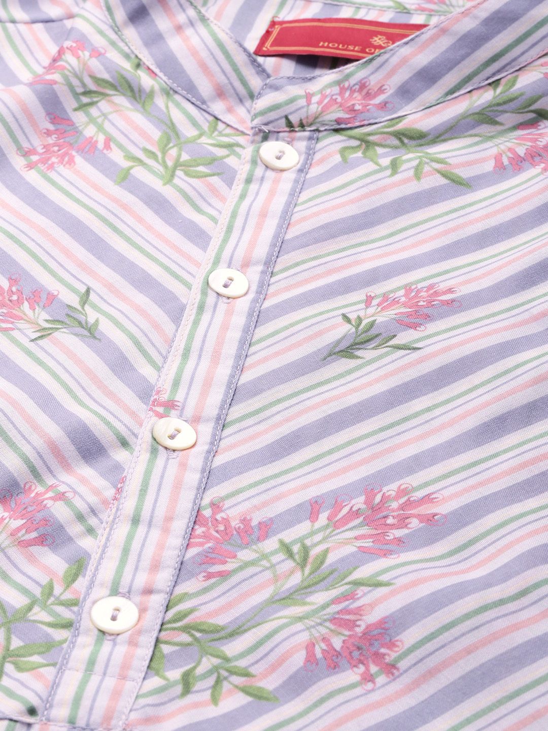 House of Pataudi Floral Printed Jashn Kurta