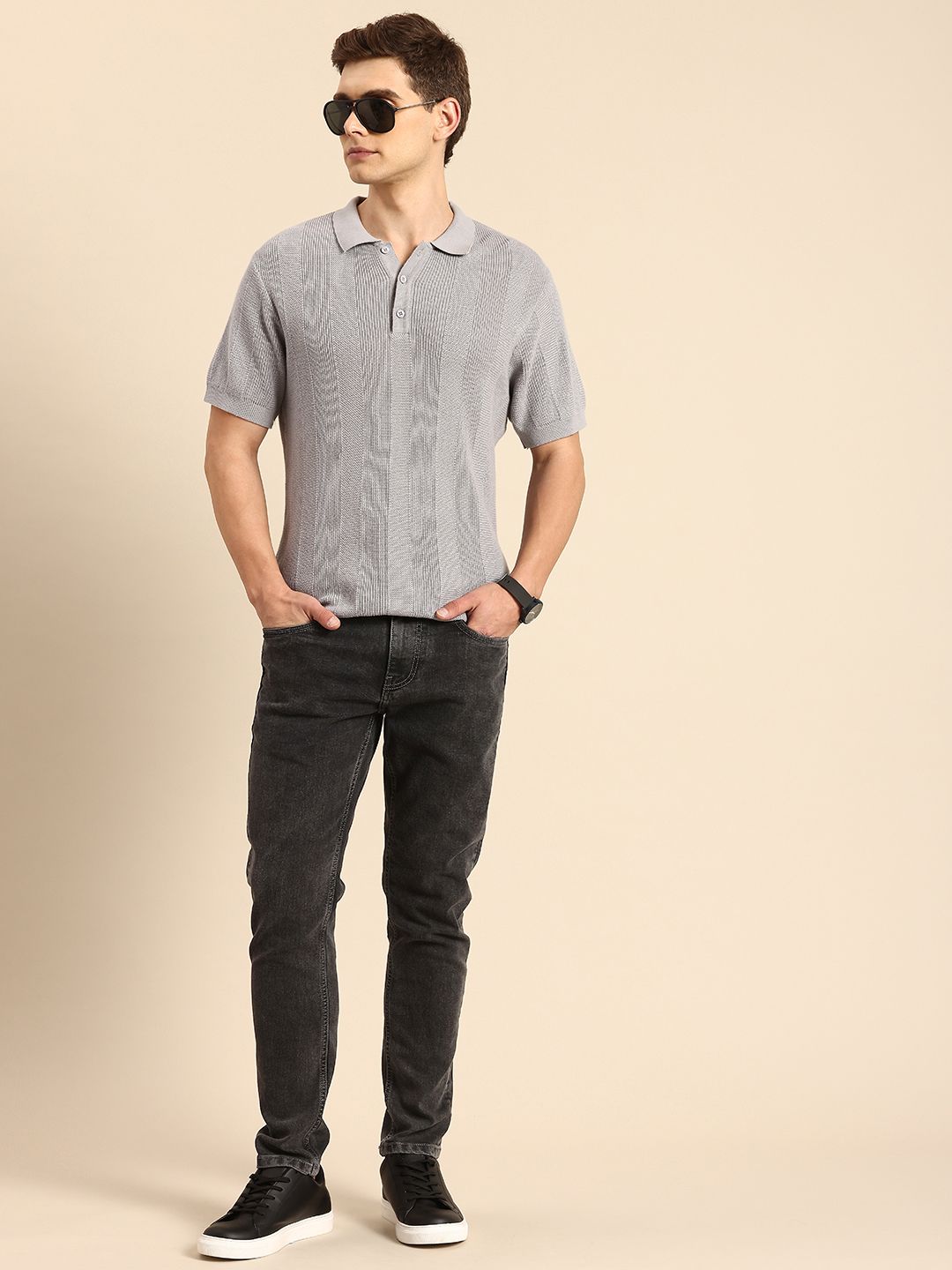 Being Human Men Heavy Fade Stretchable Jeans