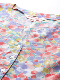 all about you  Floral Print A-line Midi Dress