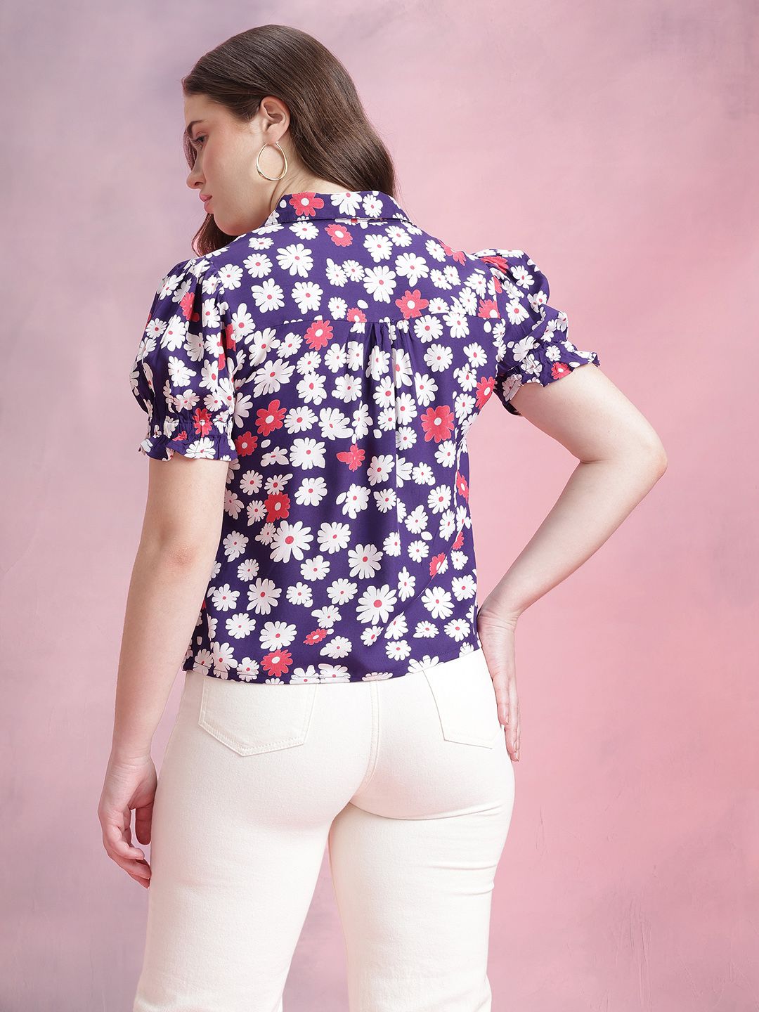 DressBerry Floral Print Casual Shirt