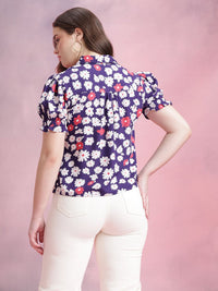 DressBerry Floral Print Casual Shirt