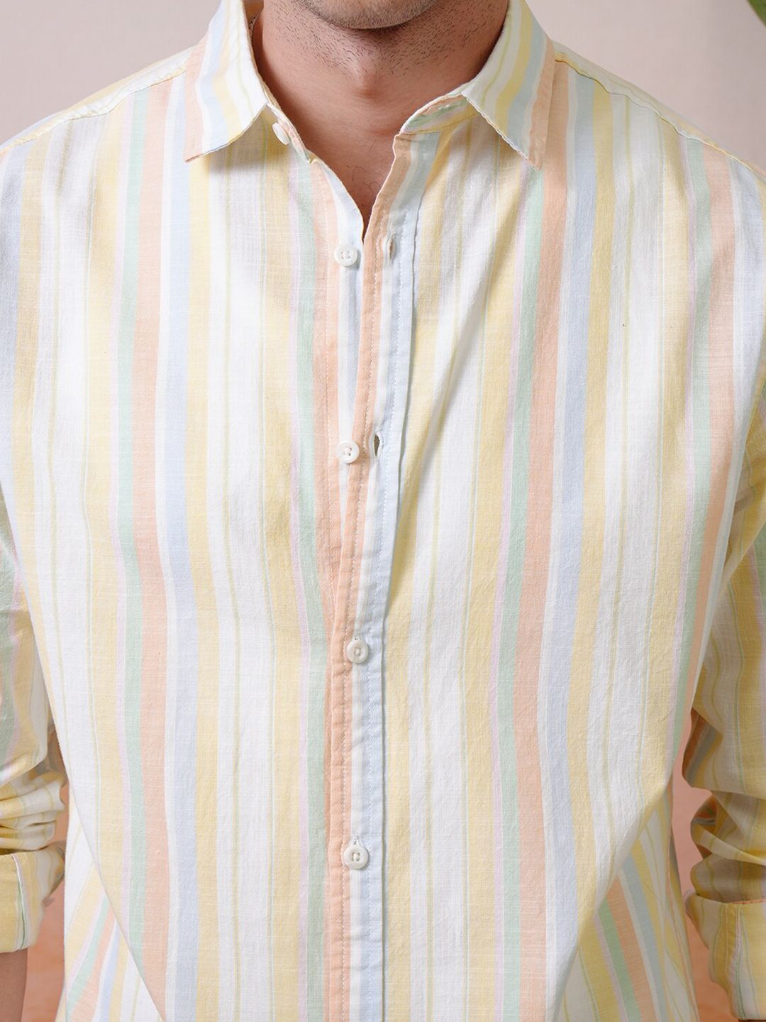 "Locomotive Premium Men Striped Relaxed Shirt"