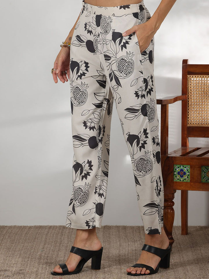 Libas Floral Printed Tunic With Trouser