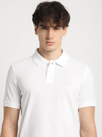 THE BEAR HOUSE Polo Collar Pure Cotton Slim Fit T-shirt