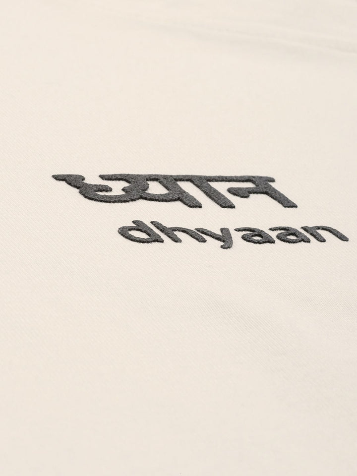 HRX by Hrithik Roshan Nowness Supernature Typography Printed Pure Cotton Yoga T-shirt