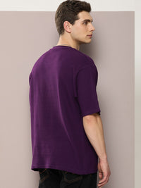 DILLINGER Men Waffle Structure Pure Cotton Pockets T-shirt