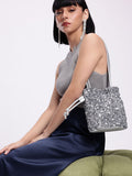 DressBerry Embellished Bucket Shoulder Bag