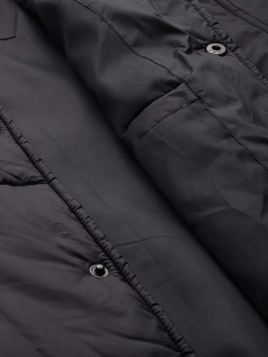 HRX by Hrithik Roshan Brand Logo Print Longline Padded Jacket