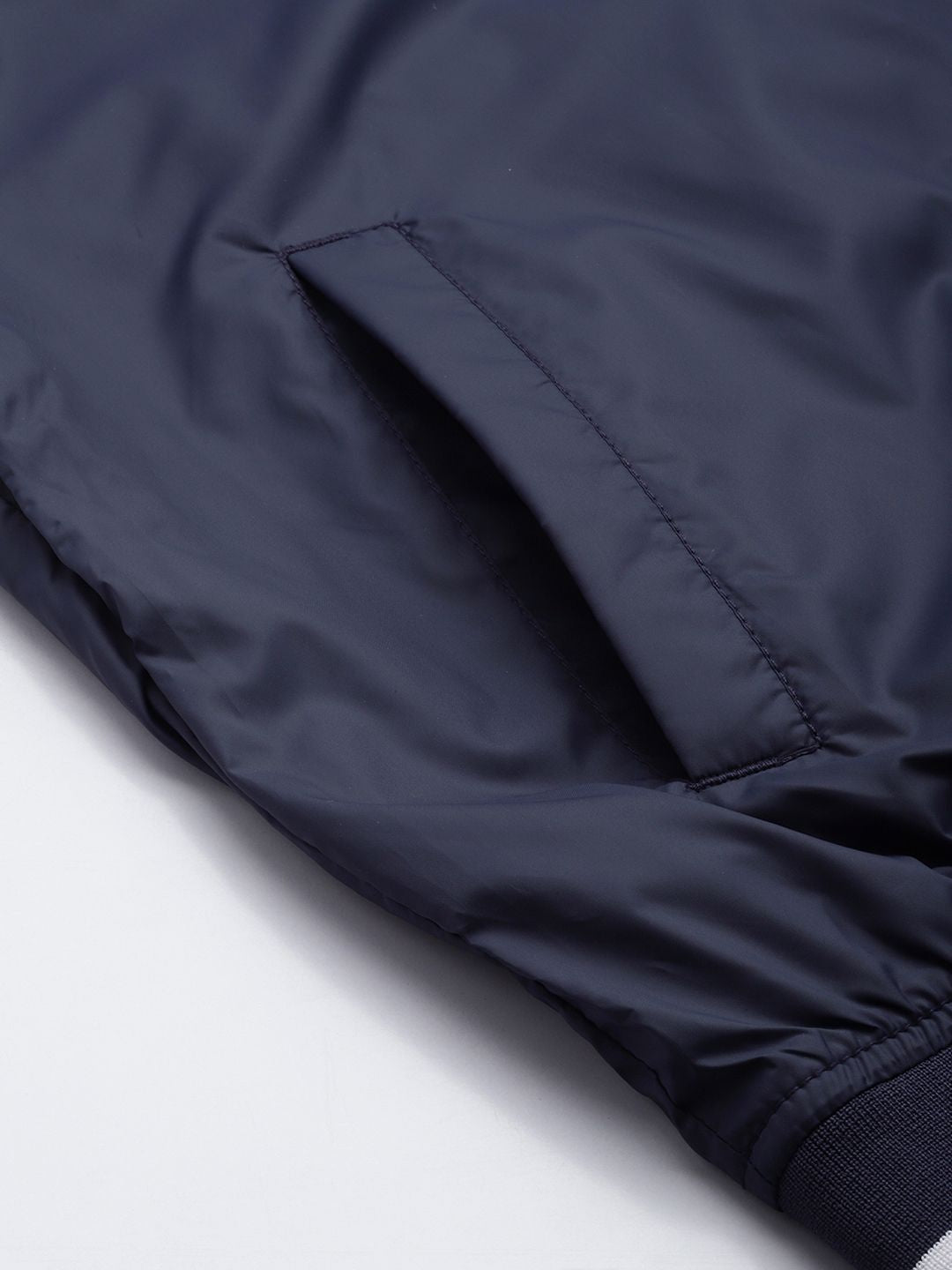 Being Human Mock Collar Varsity Jacket