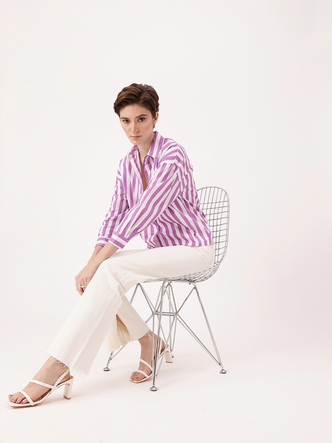 DressBerry Smart Korean Striped Shirt
