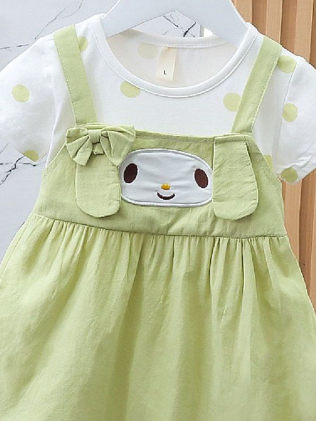 YK Girls Cotton Pinafore Dress