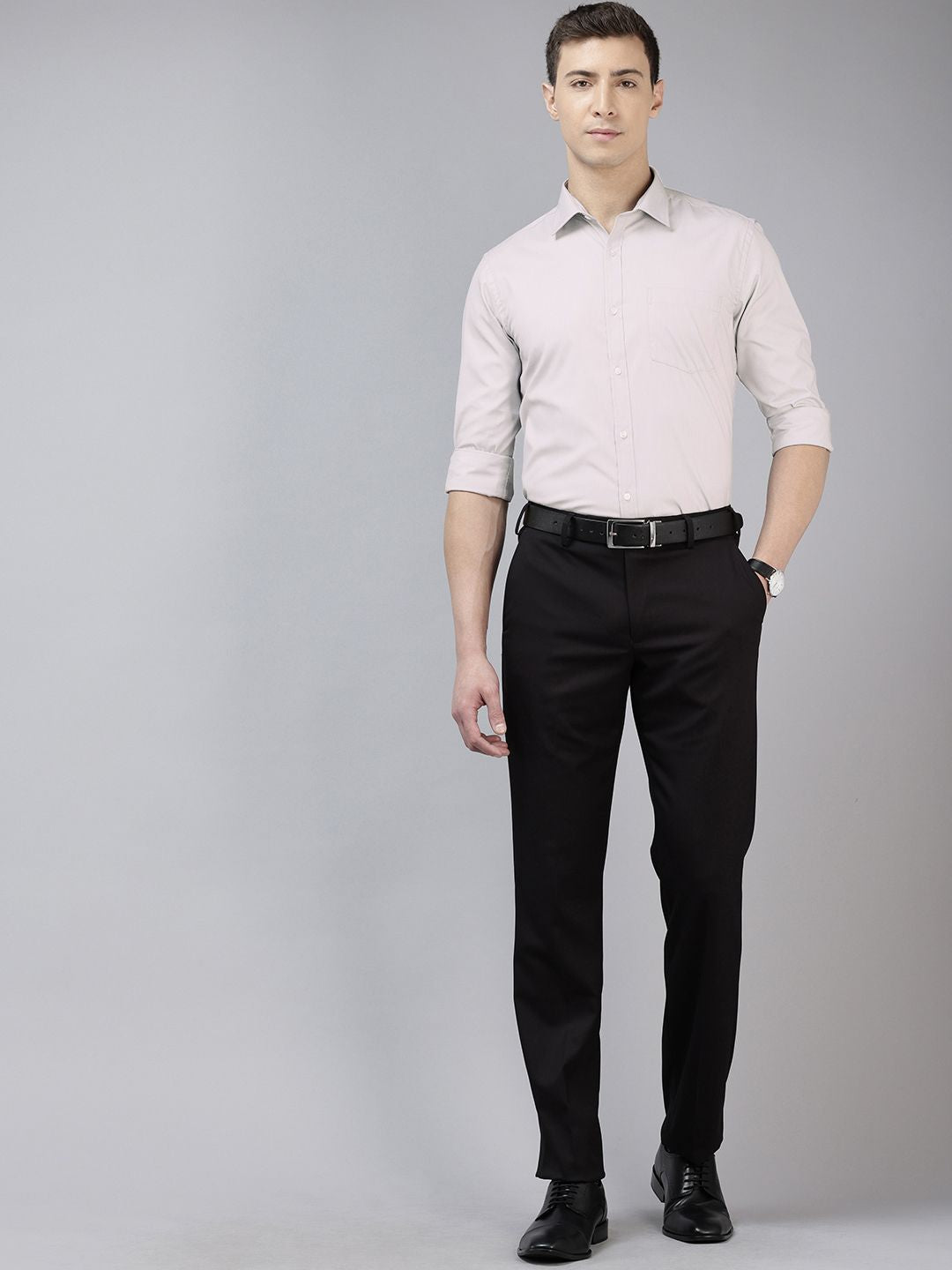 Park Avenue Textured Slim Fit Formal Shirt