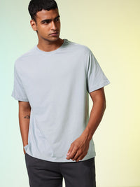 HRX by Hrithik Roshan Printed Drop-Shoulder Sleeves Relaxed Fit Training T-shirt