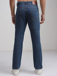 HIGHLANDER Men Blue Straight Fit Clean Look Stretchable Jeans