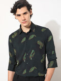 RARE RABBIT Men Inari Slim Fit Abstract Printed Shirt