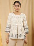 W Ethnic Motifs Printed Cotton Top