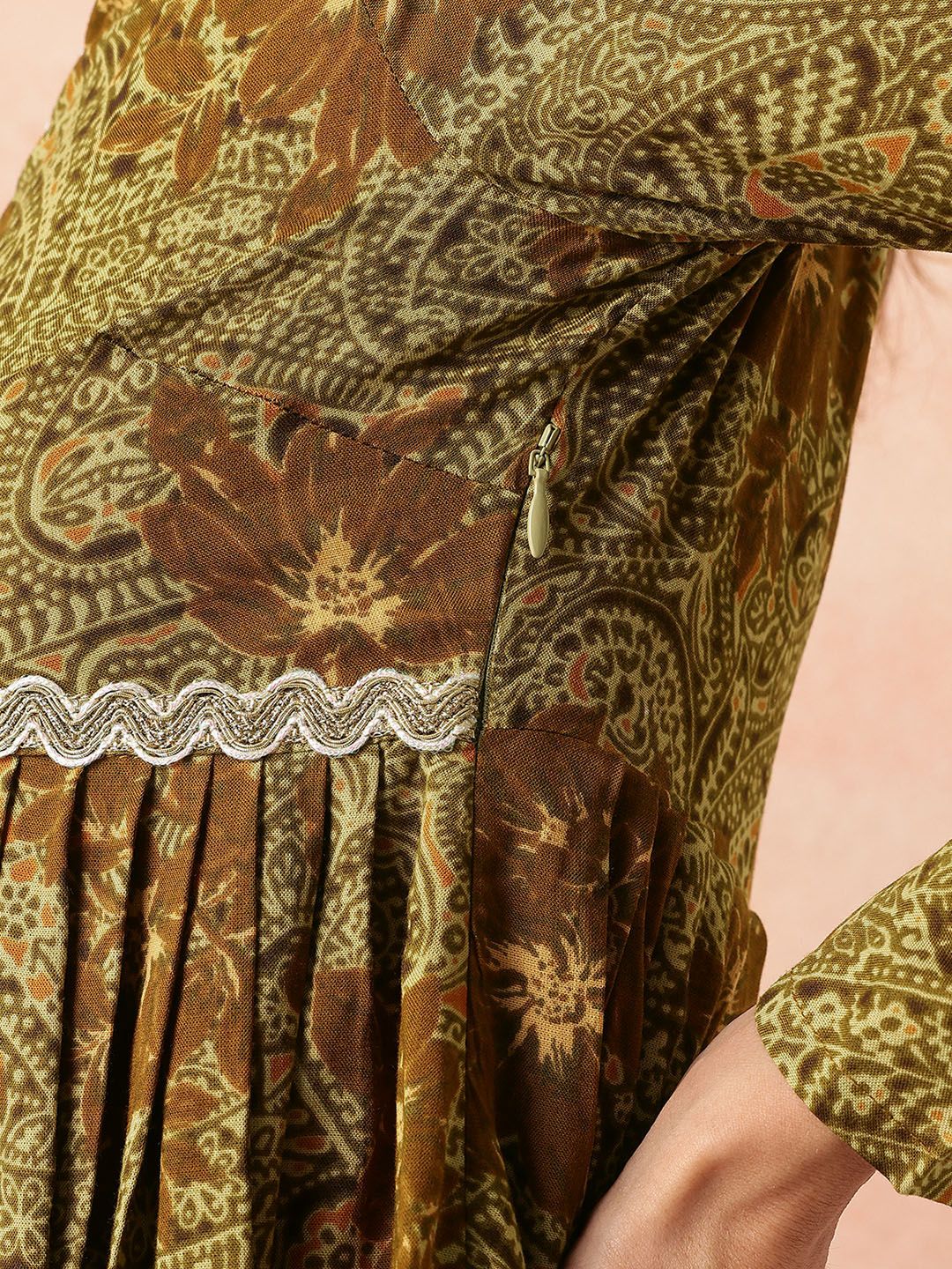 all about you Lace Taping Ethnic Dress