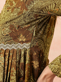 all about you Lace Taping Ethnic Dress